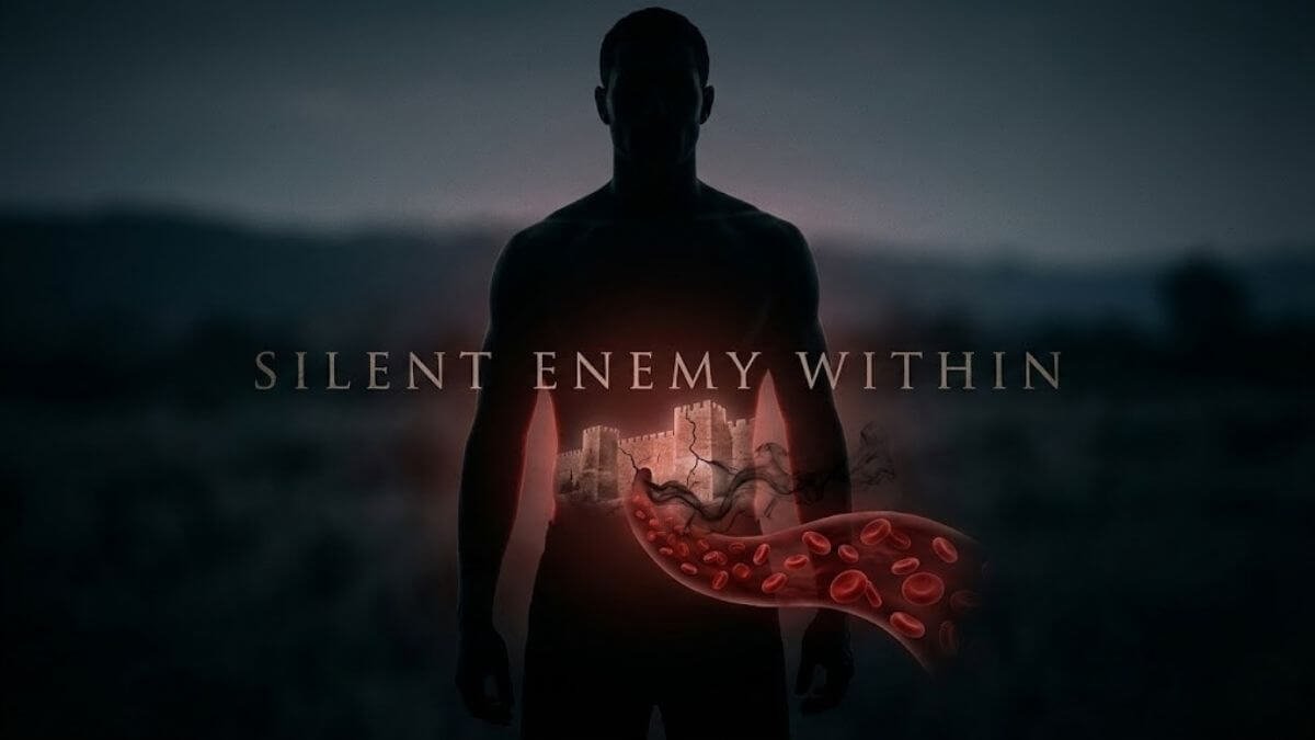 ภาพเปรียบเทียบภาวะลำไส้รั่วเหมือนกำแพงเมืองที่พังทลาย ปล่อยสารพิษเข้าสู่ร่างกาย เป็นต้นตอของระบบเผาผลาญพังและดื้ออินซูลิน