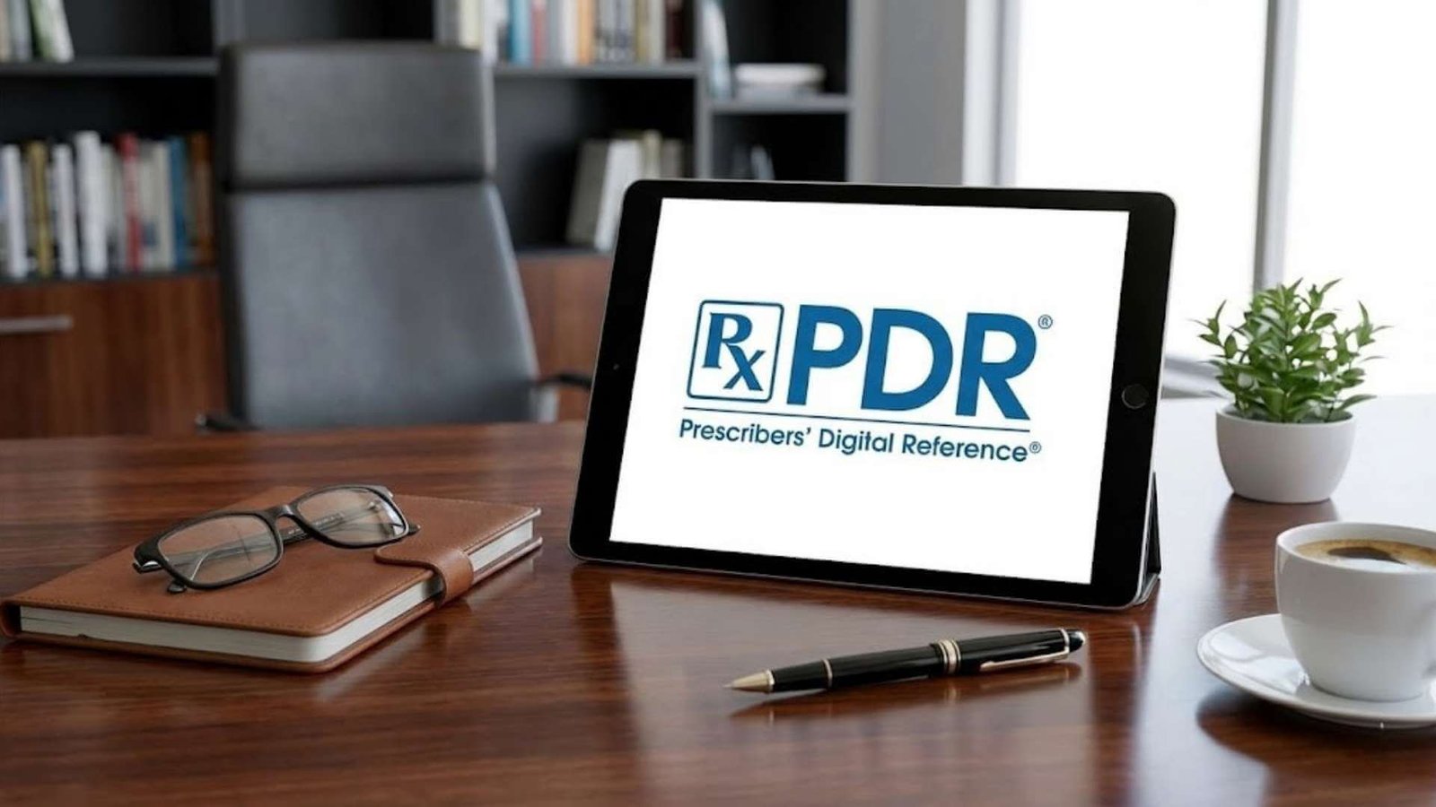 แหล่งข้อมูลอ้างอิงทางการแพทย์ PDR บนหน้าจอแท็บเล็ต แสดงถึงมาตรฐานความปลอดภัยที่น่าเชื่อถือของ Bios Life S