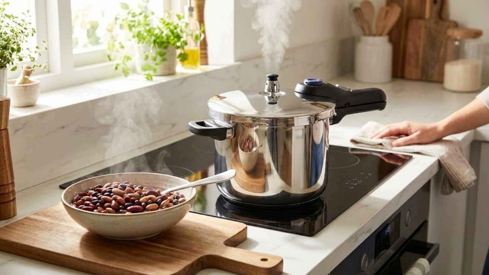 หม้ออัดแรงดันในครัว วิธีการปรุงอาหารด้วยความร้อนสูงเพื่อทำลายสารเลคตินในถั่วและธัญพืชให้ปลอดภัย