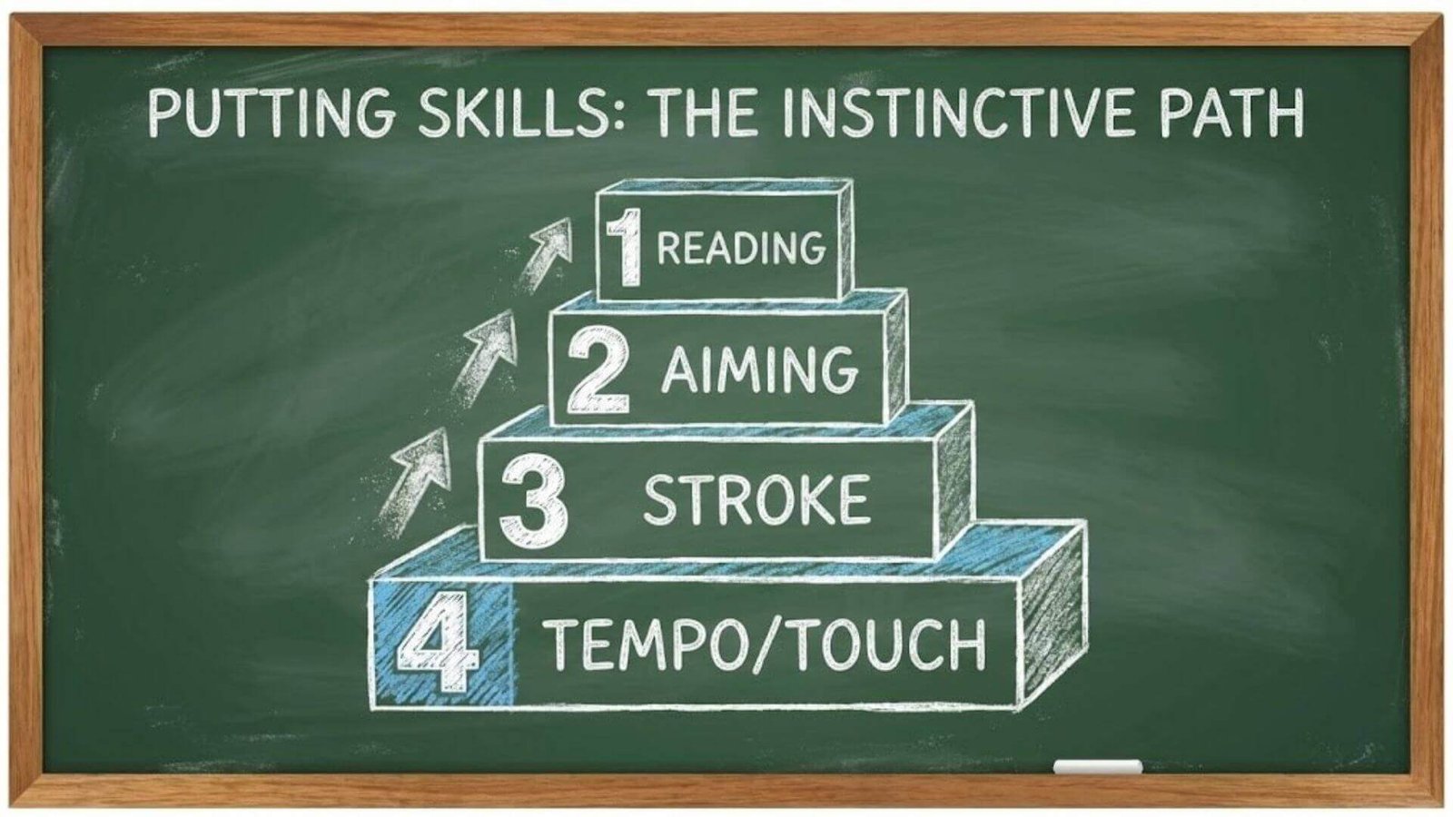 แผนภาพการเรียนรู้ทักษะพัตต์ย้อนกลับ 4, 3, 2, 1